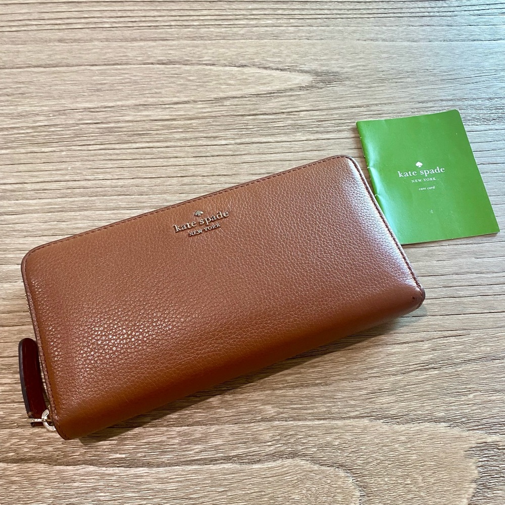 SOLD Kate Spade Jackson Large Continental Wallet Ginger Bread Brown